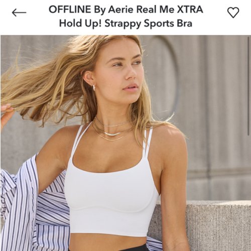 OFFLINE By Aerie Real Me XTRA Hold Up! Strappy Sports Bra