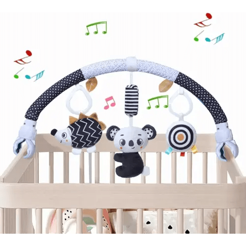 Pau1Hami1ton Baby Stroller Arch Toys, Car Seat Toys,Bouncer Toy Bar/Mobile for Bassinet,Adjustable Baby Hanging Toys Fit for Crib Bed,Stroller,Car Seat.S-19(Koala)