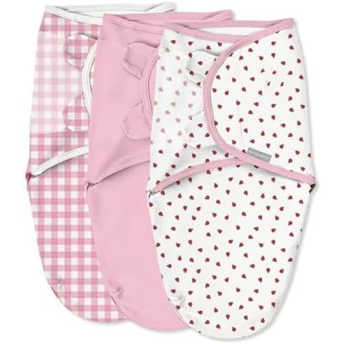 SwaddleMe by Ingenuity Ingenuity Original Baby Swaddle, Ladybug Picnic