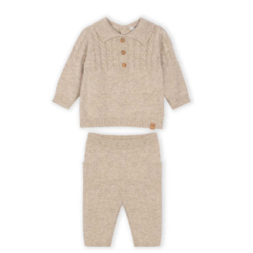 Freddie Oatmeal Cableknit Set