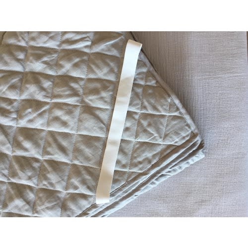 100% Linen mattress topper. Water repellent effect possible. Mattress pad: Stonewashed Flax Coverlet, All Sizes