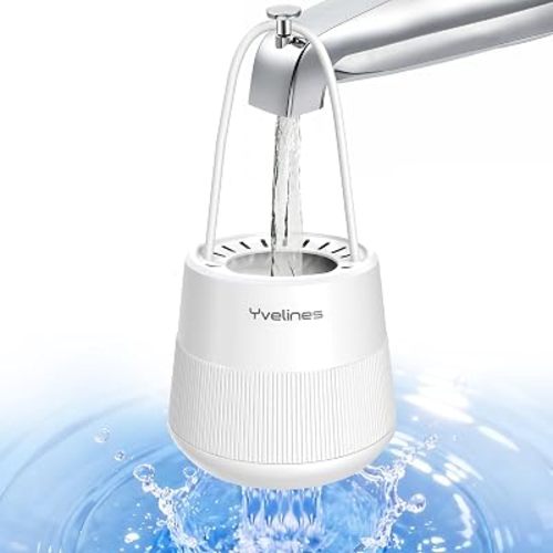 15-Stage Bath Water Filter for Tub Faucet, Yvelines 7500 Gallons Bathtub Filter Softens Hard Water & Removes Chlorine for Healthier Skin & Hair, BPA-Free