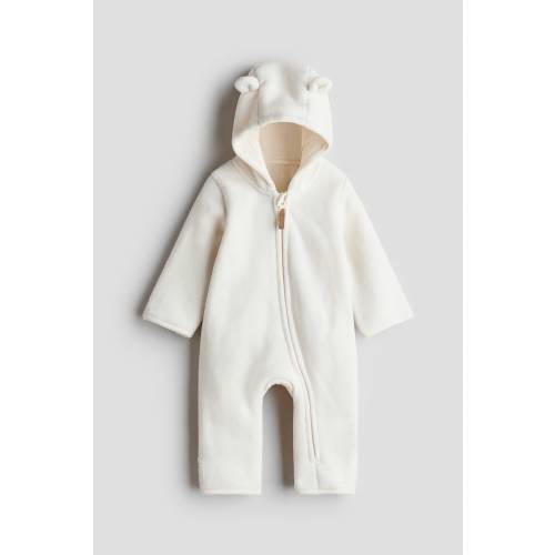 HOODED FLEECE JUMPSUIT