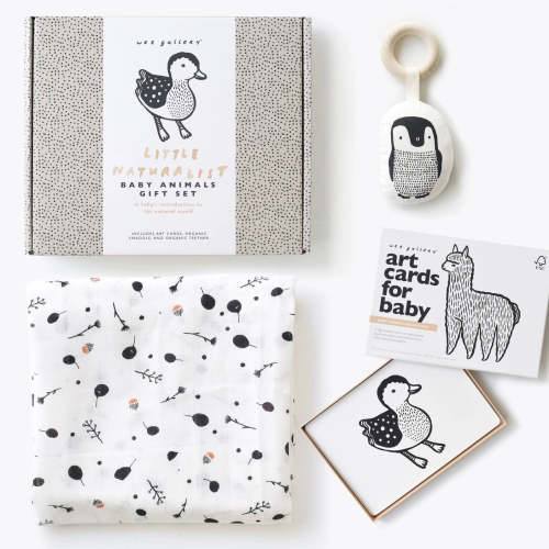 Wee Gallery - Little Naturalist Gift Set - Baby Animals