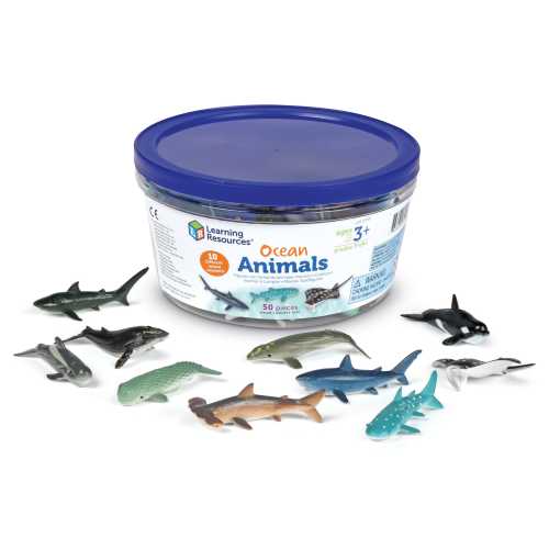 Ocean Animals Counters, Set of 50