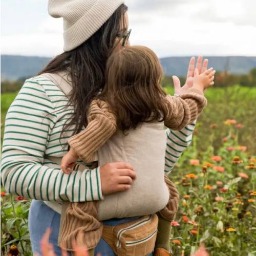 Tan Buckle Baby Carrier | Ergonomic Soft Structured Carrier