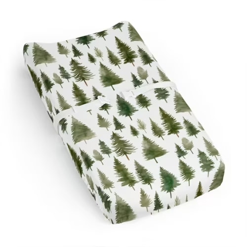 Sweet Jojo Designs Woodland Pine Tree Boy, Girl, Unisex/Gender Neutral Changing Pad Cover Sheet