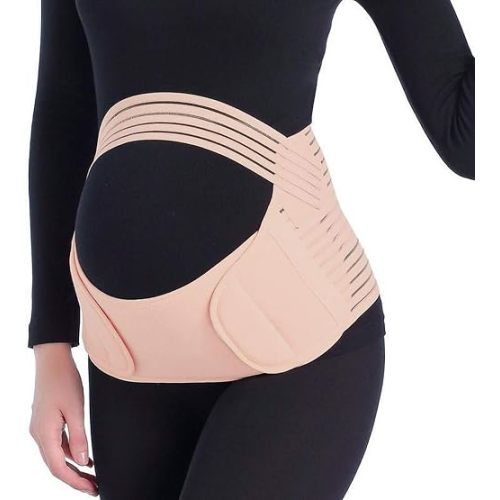Pregnancy Belly Band - 3 in 1 Belly Bands for Pregnant Women,Elastic Belly Band for Pregnancy, Maternity Belt Waist Care Binder Brace Prenatal Protector, Pregnancy Belt Belly Support for Pain Relieve, Mothers Day Gifts，XL