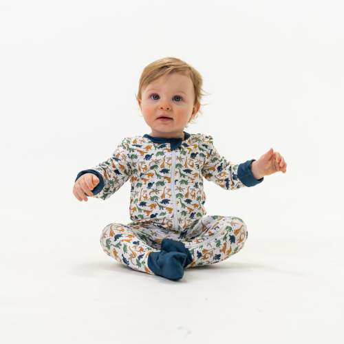 Dino-Mite Baby Zip Up | Fun Infant Gift | BURLEBO