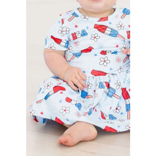 Proudly Patriotic S/S Twirl Bodysuit