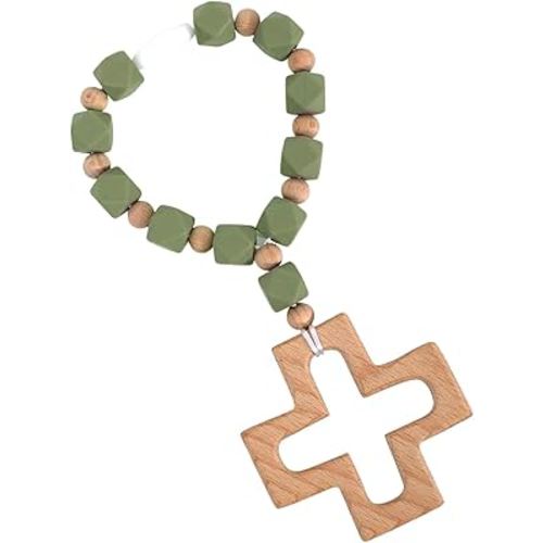 Silicone Ten-Year Rosary, Cross Baptism Silicone Rosary, Baby Rosary Teether, Baby Shower Baptism Party Supply, Kids First Rosary Gifts, Personalized Theme Birthday Party Supplies