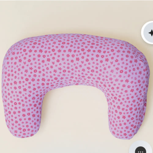 Organic Cotton Muslin Modern Boppy Nursing Pillow Cover | Lavender Cosmos - Storq by Kindred Bravely