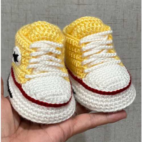 Baby Booties Yellow Sunrise 3-6 months