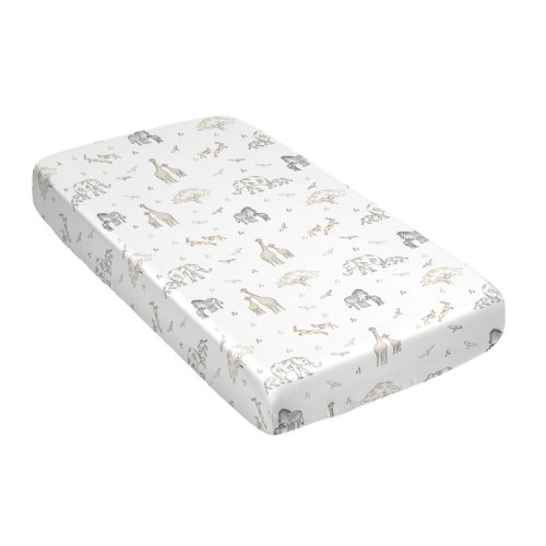 Sweet Jojo Designs Serengeti Animals Satin Fitted Crib Sheet by Sweet Jojo Designs | Wayfair