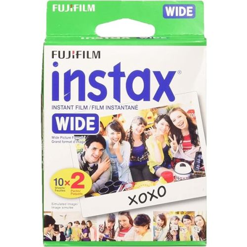 Fujifilm Wide Instant Color Film Instax for 200/210 Cameras - 2 Twin Packs - 40 P.