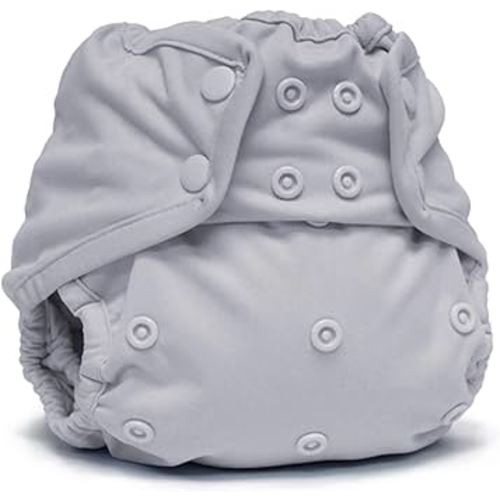 Kanga Care Rumparooz Double Leg Gusset Reusable Cloth Diaper Cover One Size Snap | Platinum 6-35 lbs