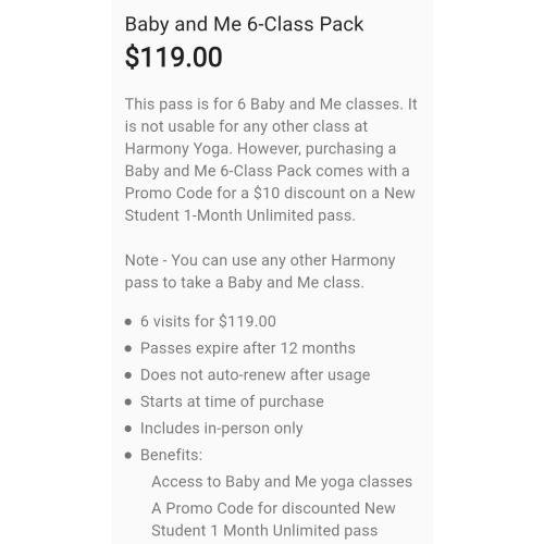 Baby + Me Yoga