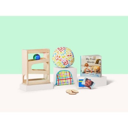 Lovevery Walk & Talk Mini Hammering and Pounding Toy Kit, 13m+ - 4pc: Creativity, Patterns, Sensory Development, Wooden