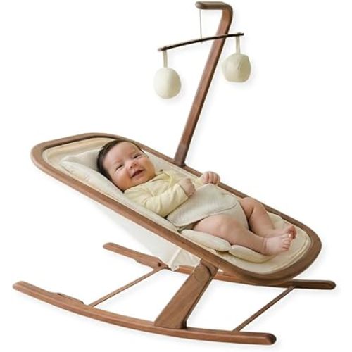 Snuggle Me® Baby Bouncer| 2 in 1 Infant Rocker | 2-Position Recline | Newborn to Toddler (Birth -20 lbs) | Newborn Insert & Toy Bar Included | JPMA/BSA Certified | Easy Wash Organic Cotton