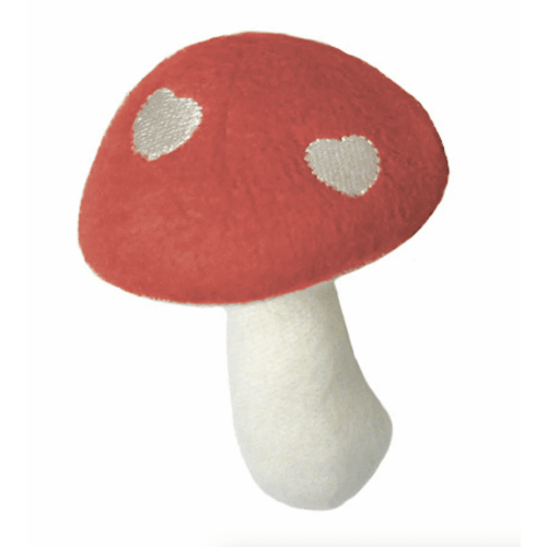 Mushroom Rattle - Red