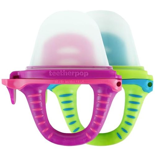 Fillable Freezer Teethers for Babies -Made in USA- Soothing Teething Relief