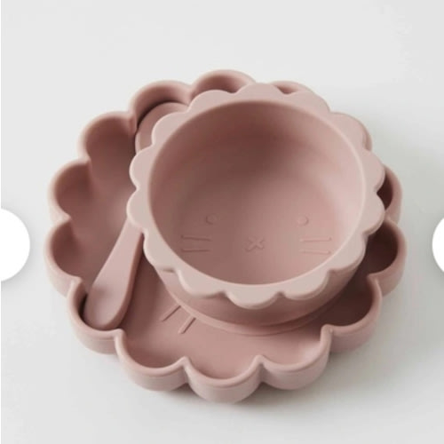Henny Silicone Dining Set 18cm in Musk