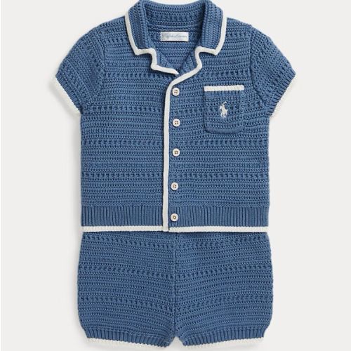 Crocheted Cotton Shirt & Short