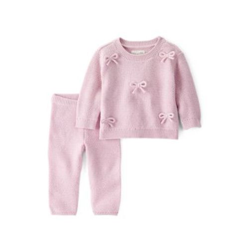 Baby Girls Bow Sweater Set