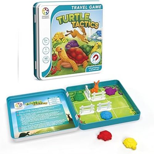 SmartGames Turtle Tactics Logic Puzzle Game with 48 Challenges Brain Teaser for Ages 7+