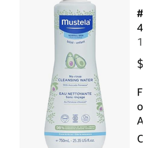 Amazon.com : mustela cleansing water
