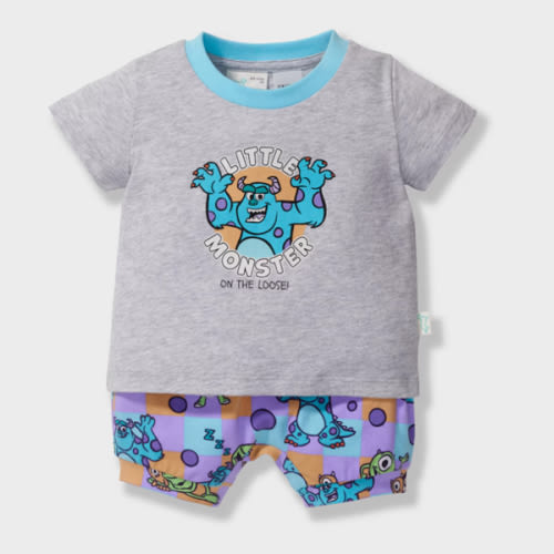 Baby Monsters Inc Short Pj Set Multi - Peter Alexander Online 6-12 months