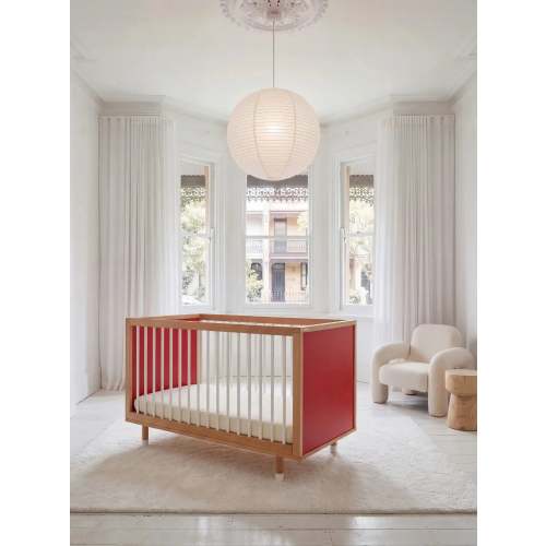 Bold Baby Cot - Pink + Red