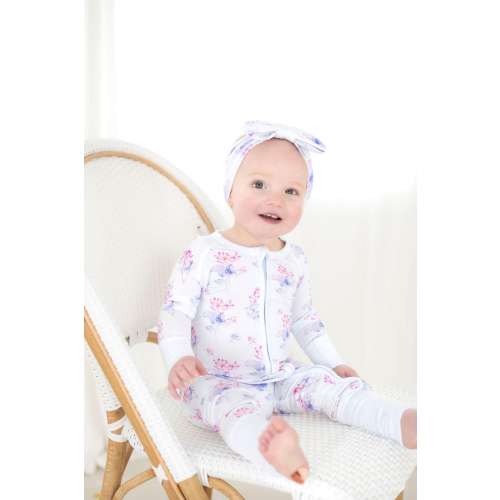 Lotus Baby Bamboo Baby Sleepers, Bamboo Zippy Pajamas, Lotus flower Bamboo Sleeper, Baby bamboo Pajamas, nursery,  gifts, zipper romper