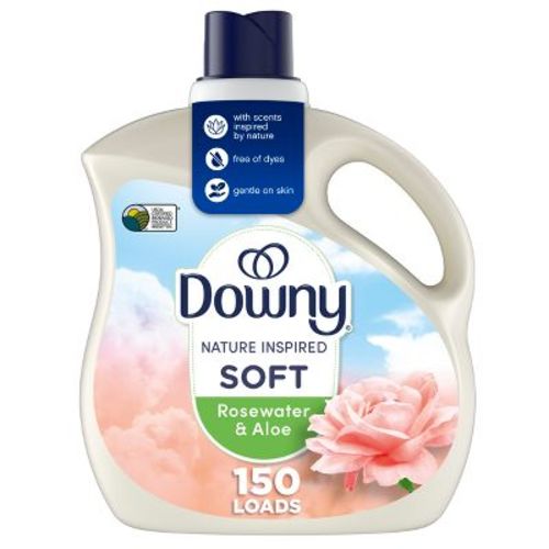 Downy Inspired Fabric Softener - Rosewater Aloe - 111 fl oz: Aluminum-Free, Dye-Free, Paraben-Free, Phosphate-Free