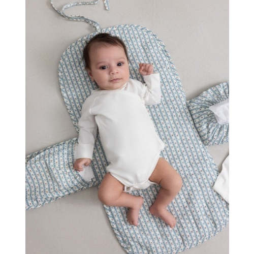 Portable Changing Mat in Floral Stripes