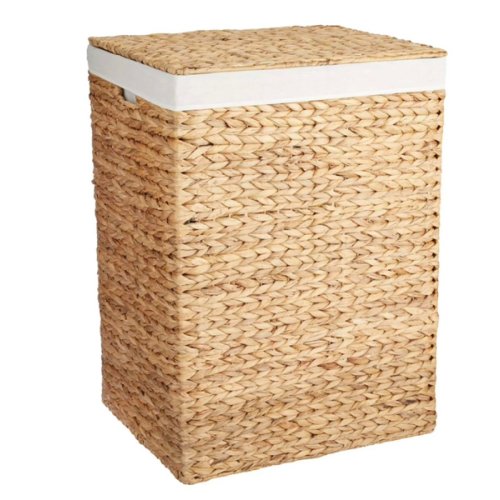 Natural Water Hyacinth Laundry Hamper, Large