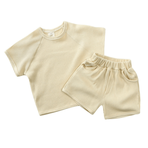 Boho Solid Two Piece – 6-12 mo - White - The Boho Bebe