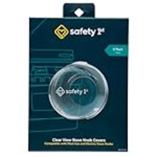 Safety 1st Child Proof Stove Knob Covers, Clear View Stove Knob Safety Covers (Set of 5)