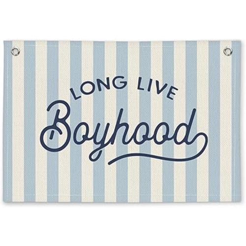 Linen Banner Wall Hanging Canvas Banner Flag Decor
