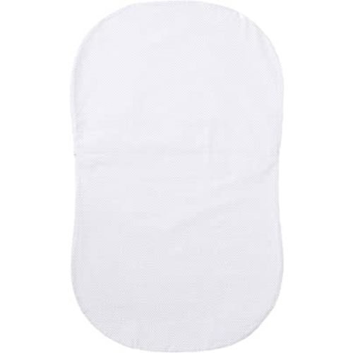 Halo Bassinest Fitted Sheet, 100% Cotton, Super Soft Bassinet Sheet for Baby Boys, Girls and Unisex, Breathable and Lightweight Mattress Pad Cover, Grey Pin Dot