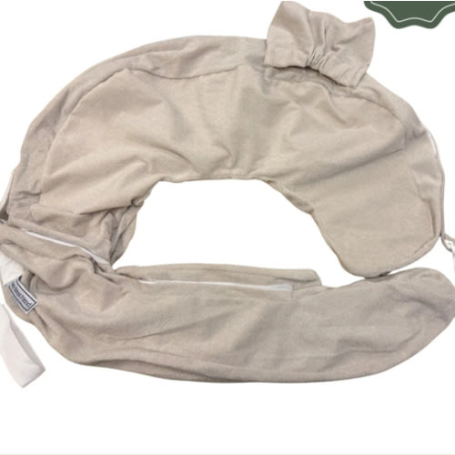 New & Improved Twin & Plus Nursing Pillow Slipcover with Integrated Wa