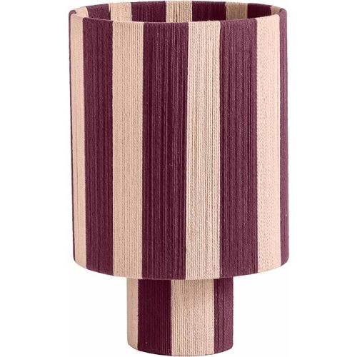 Tov Furniture Guinevere Purple and Pink Striped Cotton Table Lamp