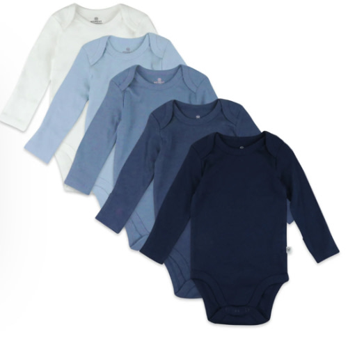5-Pack Organic Cotton Long Sleeve Bodysuits | Honest Baby Clothing