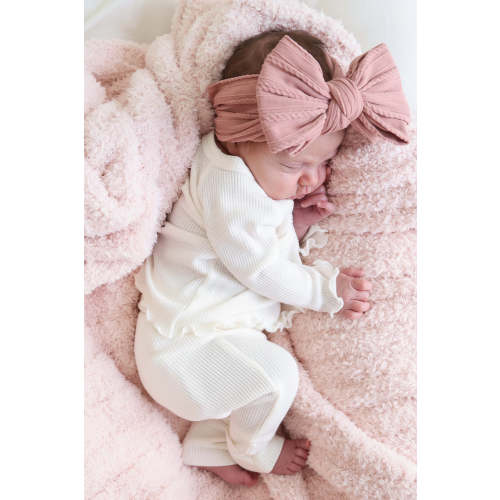 2pc Waffle Crossover Top & Bottom