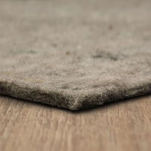 Mohawk Home Felt Rug Pad 5' x 7' - 3/8 Inch Thick Cushion for Area Rugs, Protective Underlay for Hardwood Floors, Comfort and Insulation – Felt Only Pad