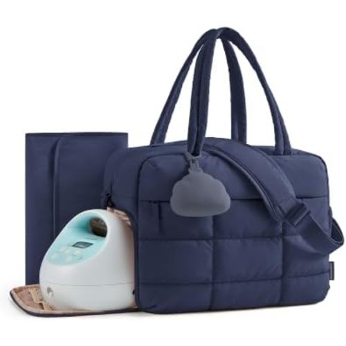 BAGSMART Diaper Bag Tote, Breast Pump Bag, Diaper Tote for Mom Dads