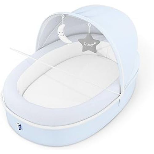Biliboo Premium Baby Lounger for Newborn, Infant and Toddler - Baby Nest Lounger - Blue