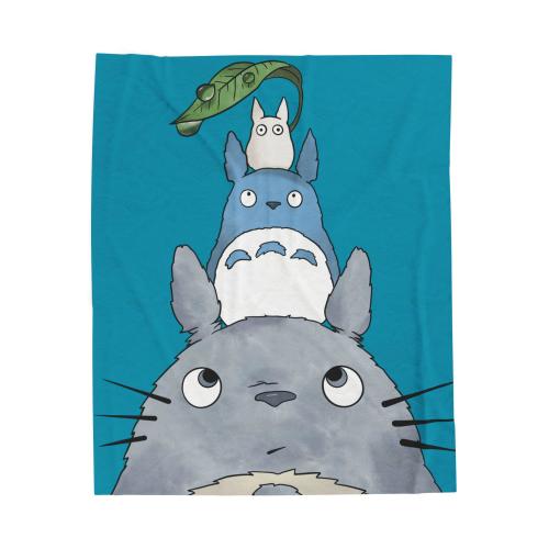 Totoro Blanket Ghibli Velveteen Microfiber Blanket Gift for Her Gifts for Him