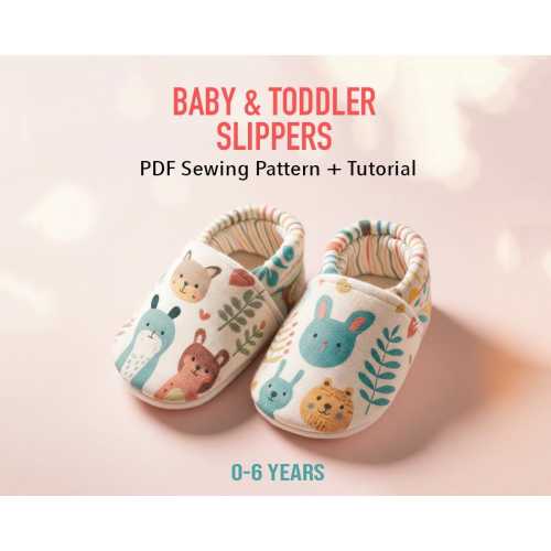 BESTSELLER!! Baby & Toddler Shoes Sewing Pattern | Slippers | with VIDEO Tutorial | Instant Download | Newborn | Baby Shower Gift to Sew