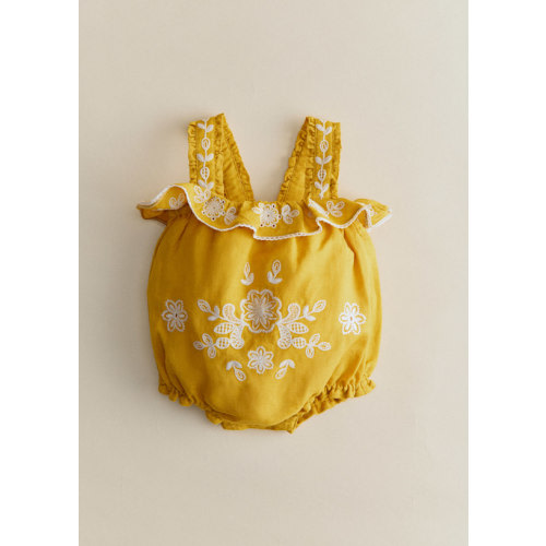 Lolly Romper - Ochre